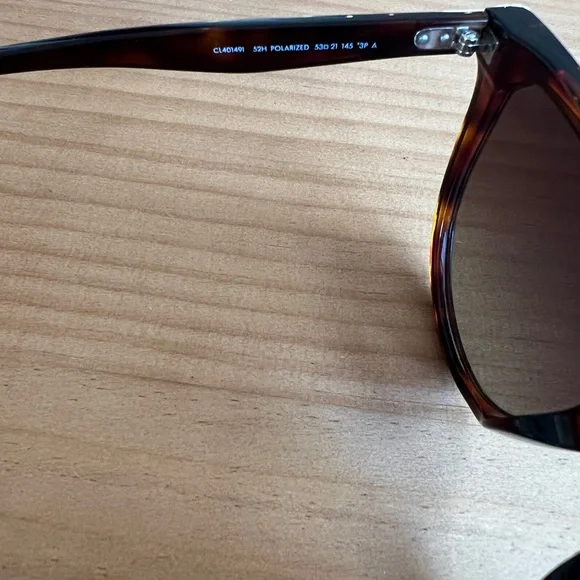 Celine Tortoise Polarized Sunglasses - Picture 4 of 7